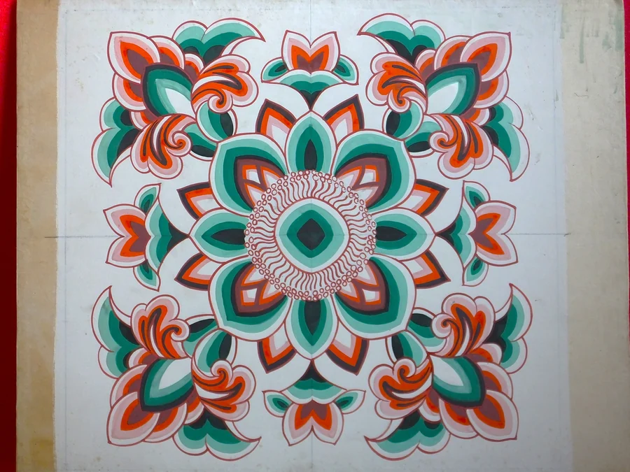 金堂天井画原画（平山郁夫筆）